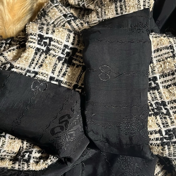 MAKE OFFER Authentic GUCCI Oversized TWEED TRENCH COAT MIDI JACKET G Check - Picture 16 of 16